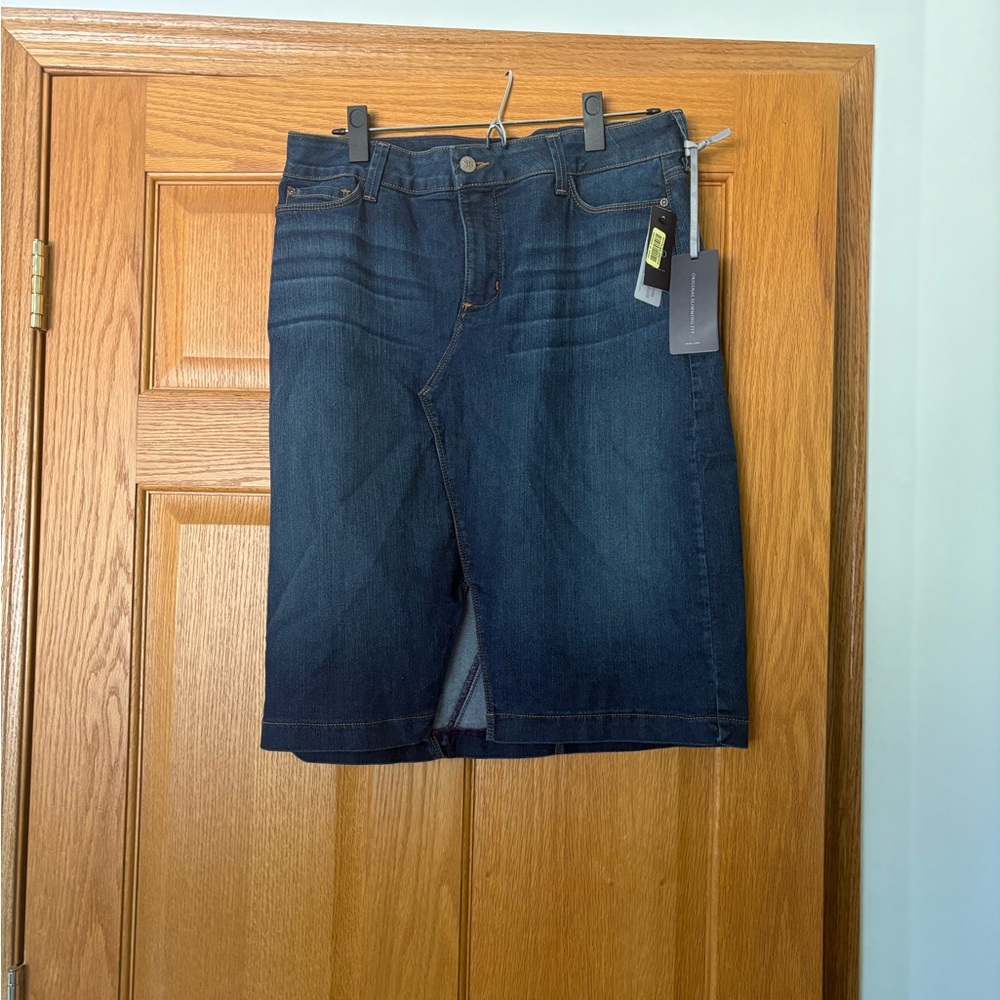 NYDJ Dark Blue Jean Skirt